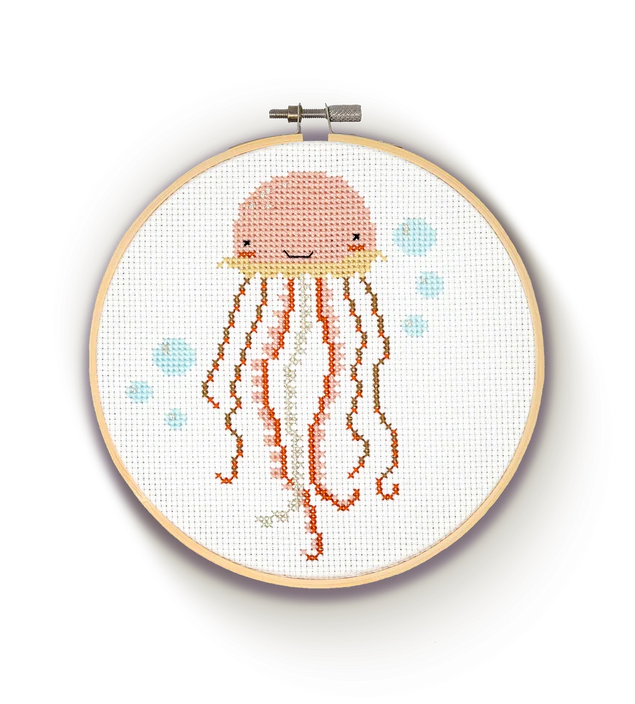 Crafty Kit Company Jellyfish Cross Stitch Kit