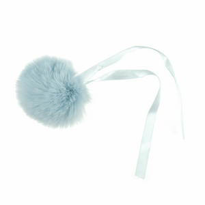 Pom Pom: Faux Fur: Medium: 6cm: 1 Piece: Light Blue