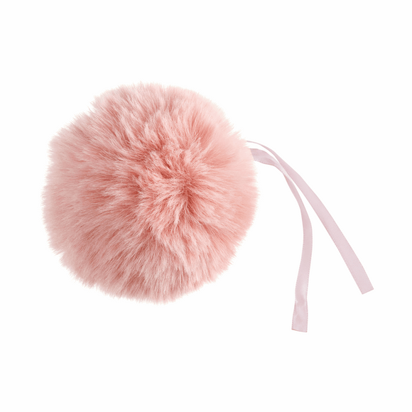 Pom Pom: Faux Fur: Medium: 11cm: 1 Piece: Light Pink