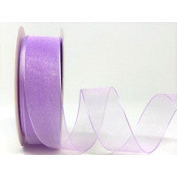 Bertie's Bows Sheer Organza Ribbon - 25mm Lilac