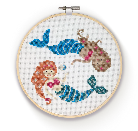 Crafty Kit Company Mermaids Cross Stitch Kit