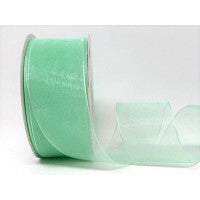 Bertie's Bows Sheer Organza Ribbon - 38mm Mint