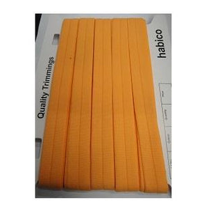25mm Fold Over Elastic - Orange