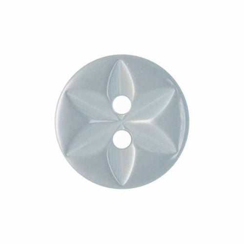 Pale Blue Star Buttons -11.5mm