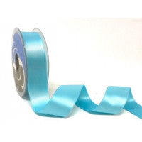 Safisa Double Faced Satin Ribbon -25mm Pale Turquoise