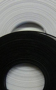 Cotton Covered Polyester Boning -White