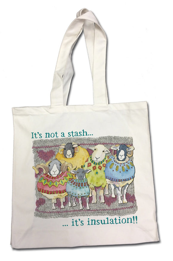 It's not a Stash Cotton Canvas Bag by Emma Ball Ltd