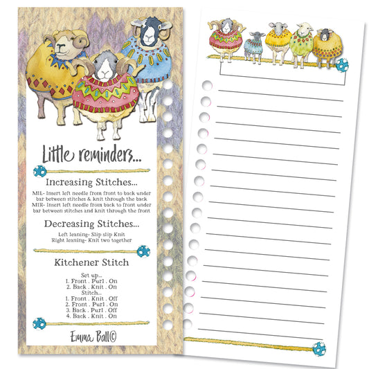 Sheep in Sweaters Colour Chart Cards by Emma Ball Ltd