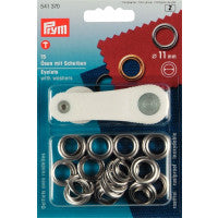 Prym Eyelets & Washers 11mm Nickel