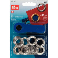 Prym Eyelets & Washers 14mm Nickel