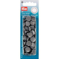 Prym Colour Snaps 12.4mm - Silver Grey