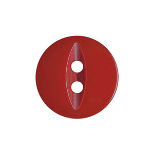 Fisheye Button - 11.5mm - Red