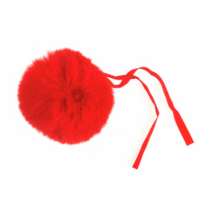 Pom Pom: Faux Fur: Medium: 11cm: 1 Piece: Red