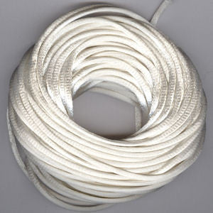 Rats Tail Satin Cord -2.5mm White