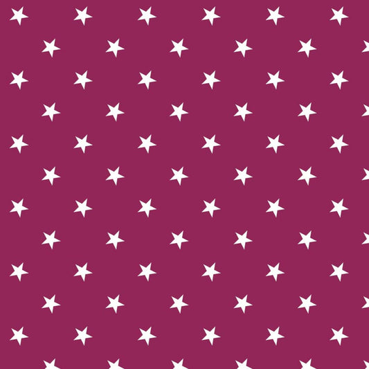 PVC Tablecloth - Cerise Stars