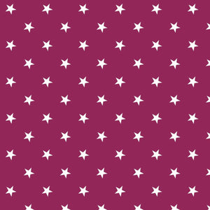 PVC Tablecloth - Cerise Stars