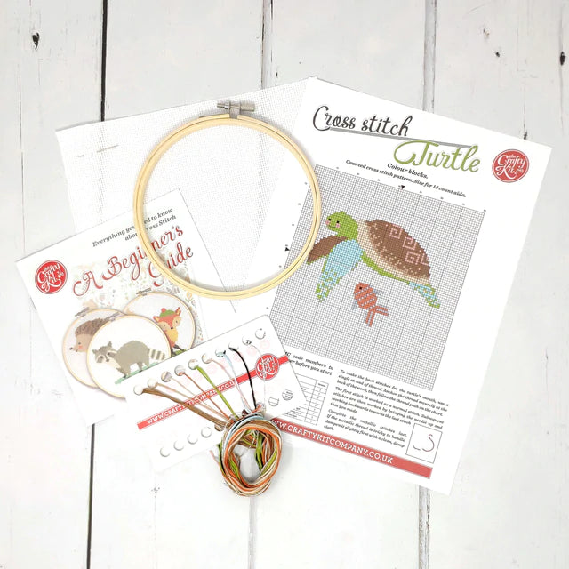 Crafty Kit Company Turtle Cross Stitch Kit