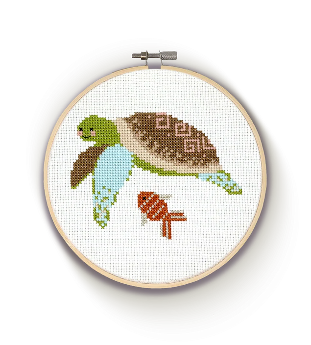 Crafty Kit Company Turtle Cross Stitch Kit