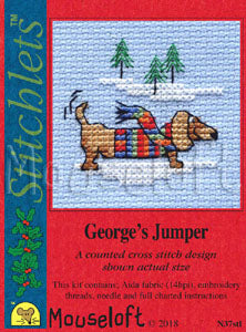 Stitchlets with Card & Envelope - George's Jumper